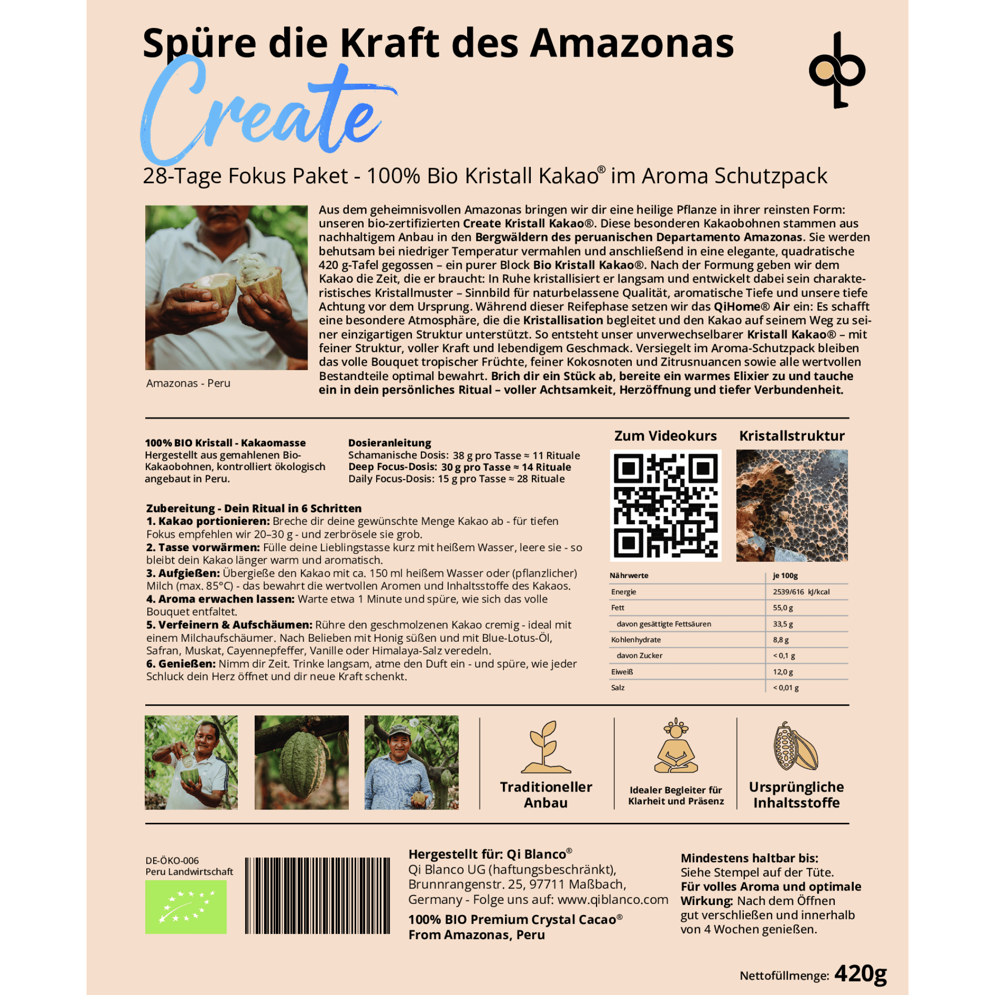 Crystal Cacao® Create – Bio