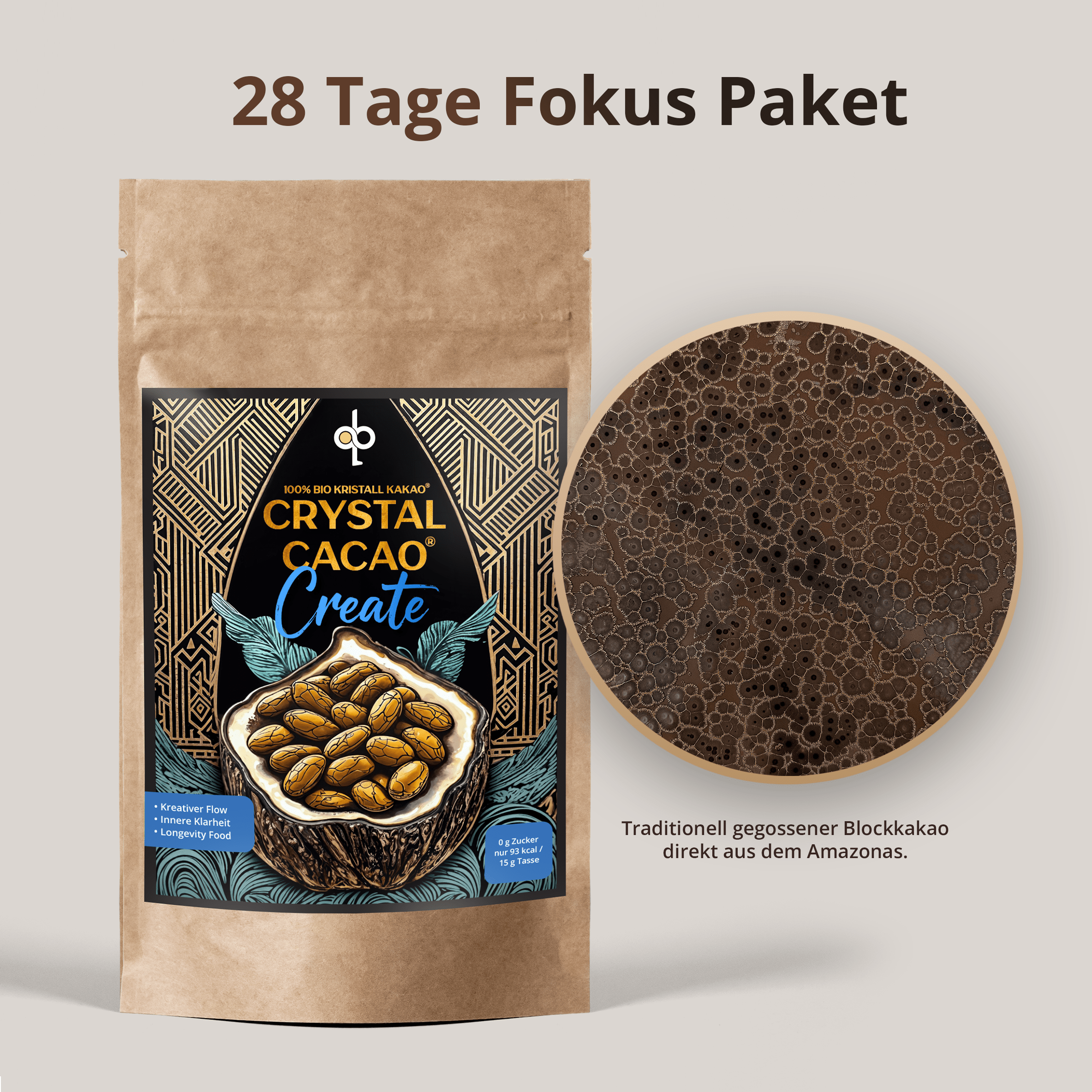 2x Crystal Cacao® CREATE – 100% Bio