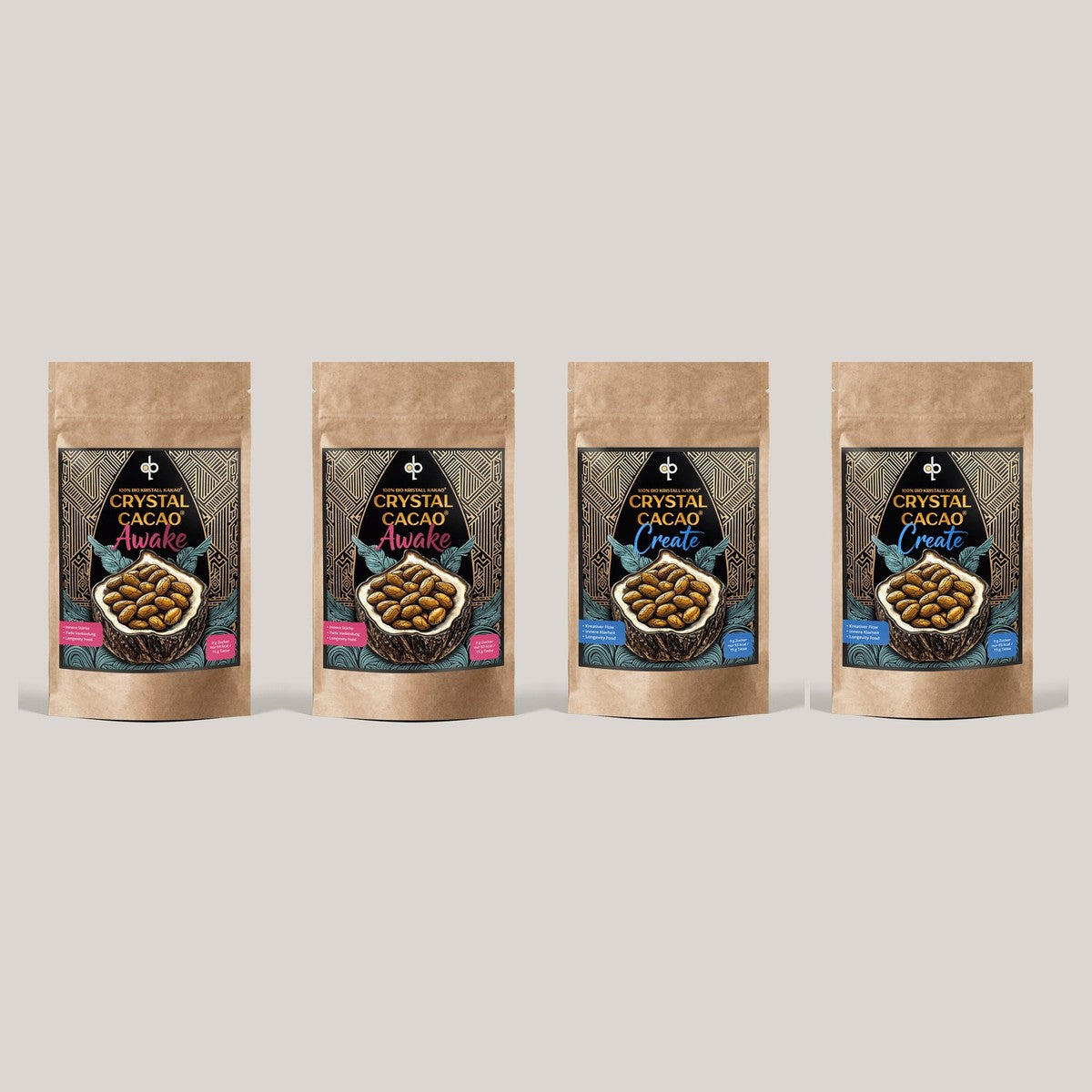 Crystal Cacao 2x AWAKE + 2x CREATE